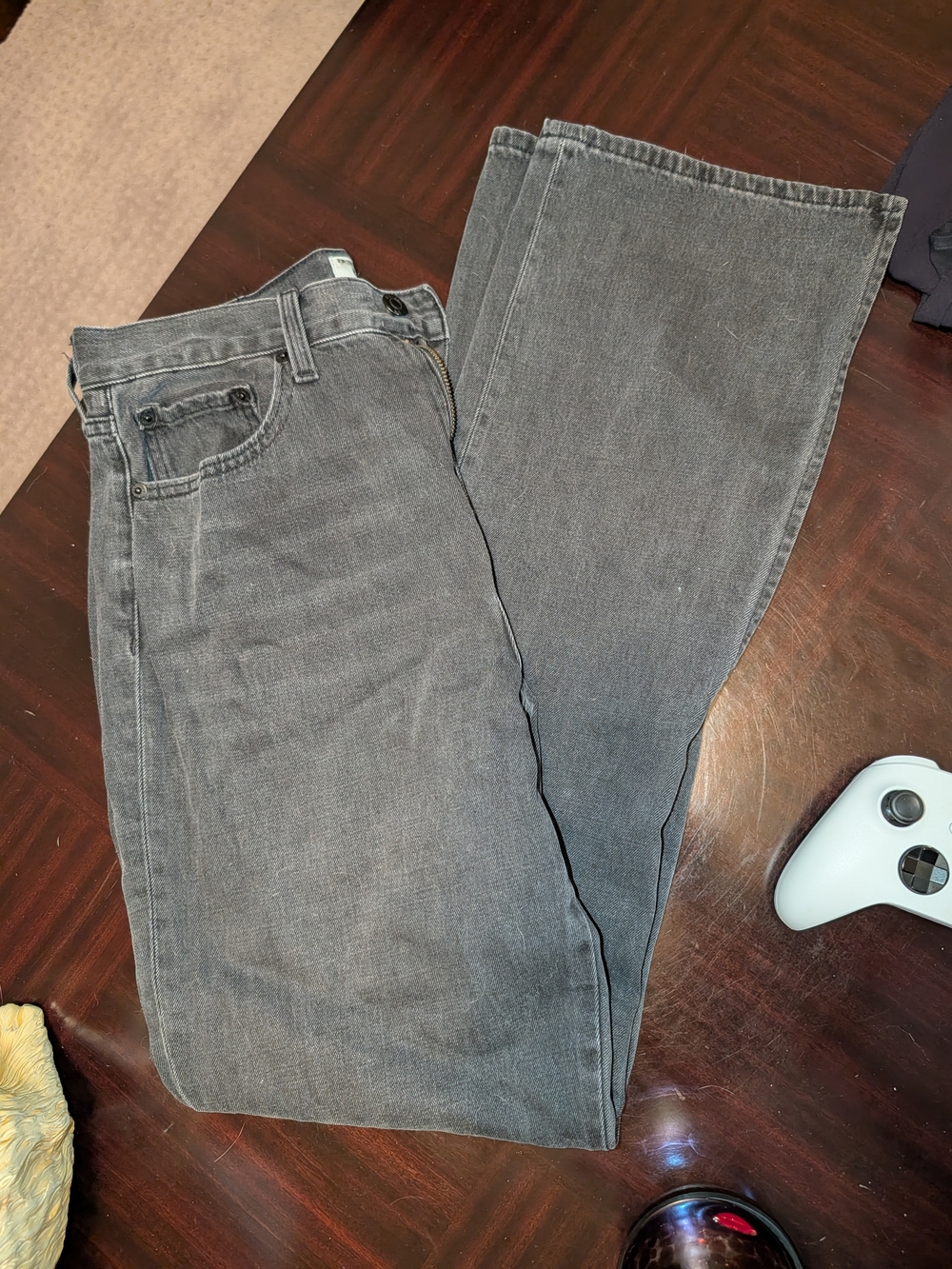 Pistola Faded black Boot-cut Jeans with Side Slit